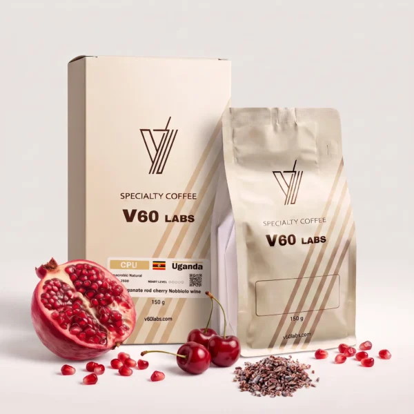 قهوة اوغندا ناتشورال اناروبيك مختصة رمان كرز كاكاو نيبس v60 labs الكويت